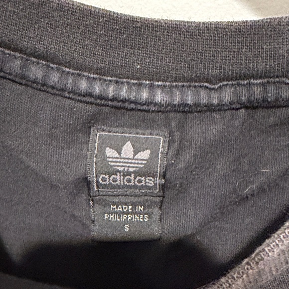 Adidas Men's Black Tee with Orange Logo - Picture 3 of 3